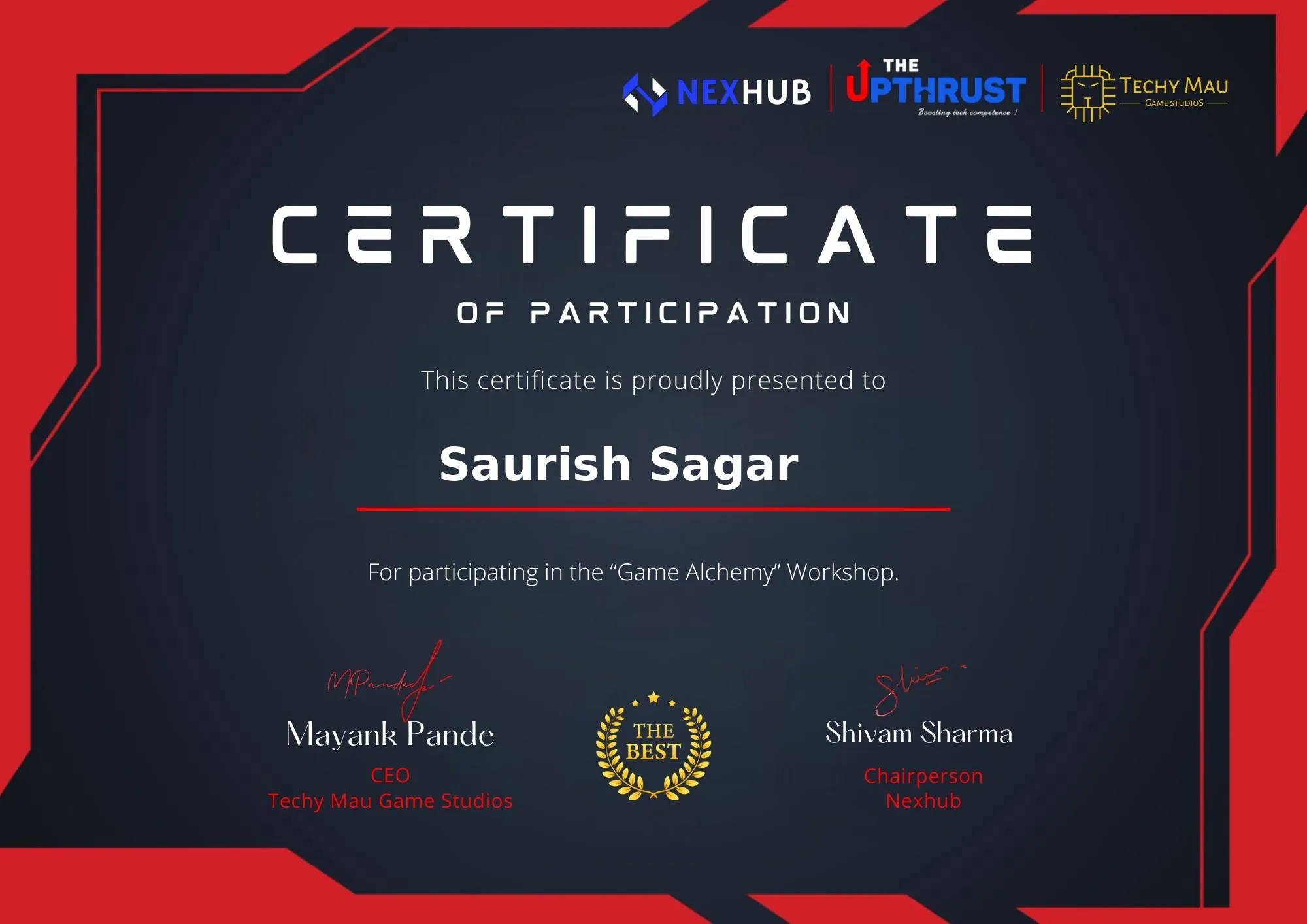Game Dev Certificate